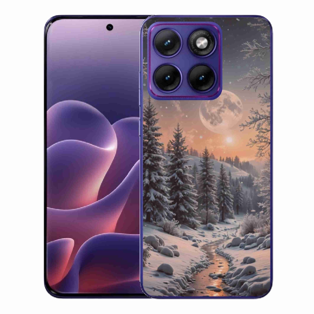 Gélový kryt mmCase na Motorola Edge 70 Fusion - zimná krajina 2