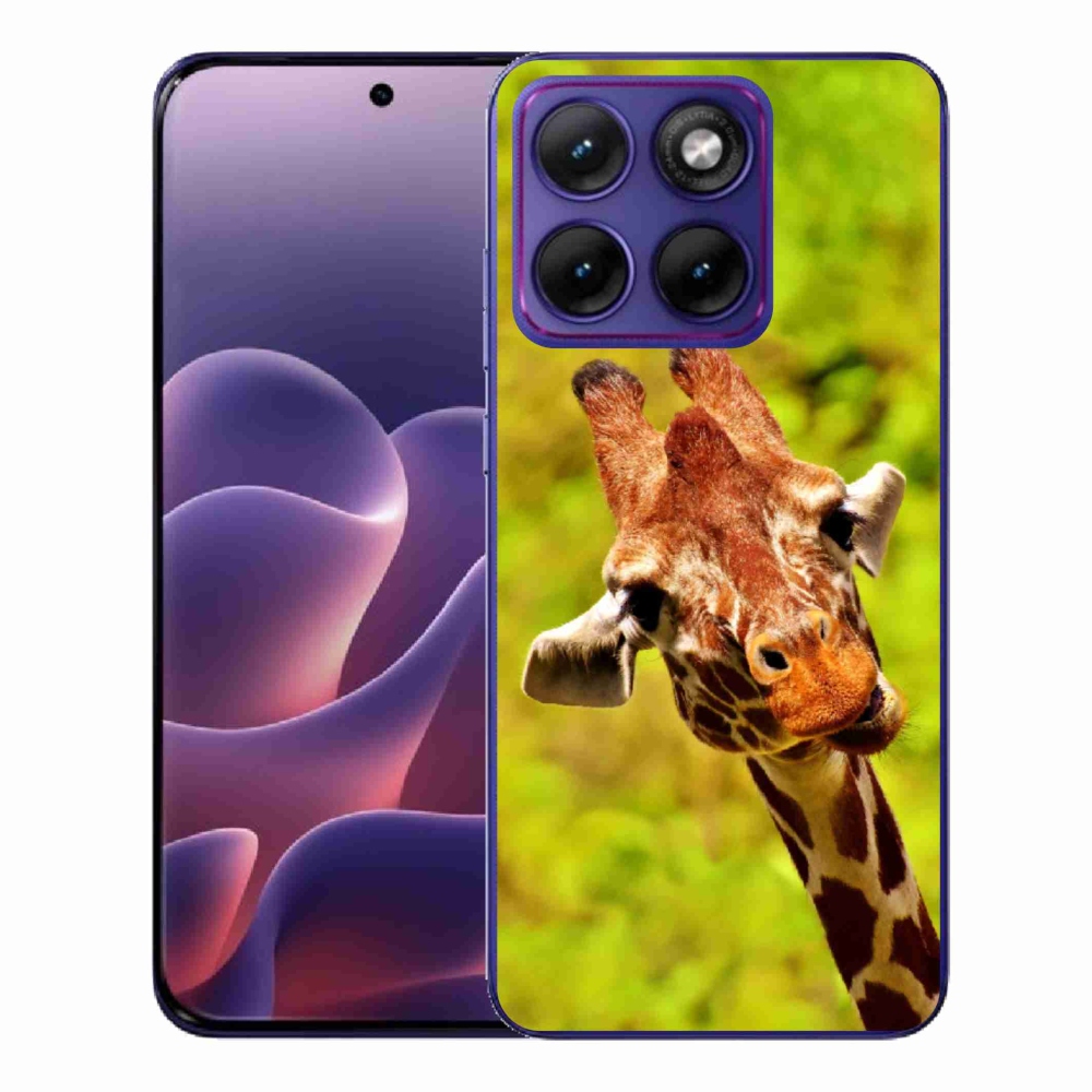 Gélový kryt mmCase na Motorola Edge 70 Fusion - žirafa