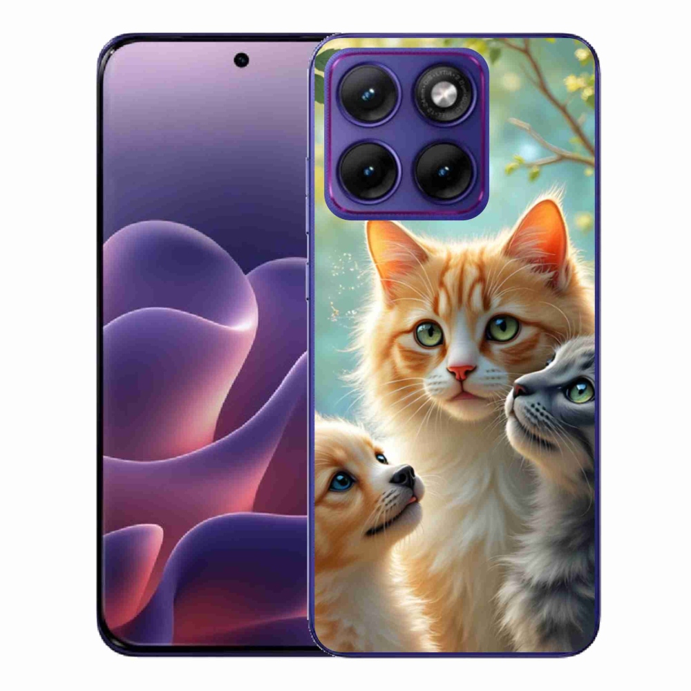 Gélový kryt mmCase na Motorola Edge 70 Fusion - zvieracie priateľstvo 2