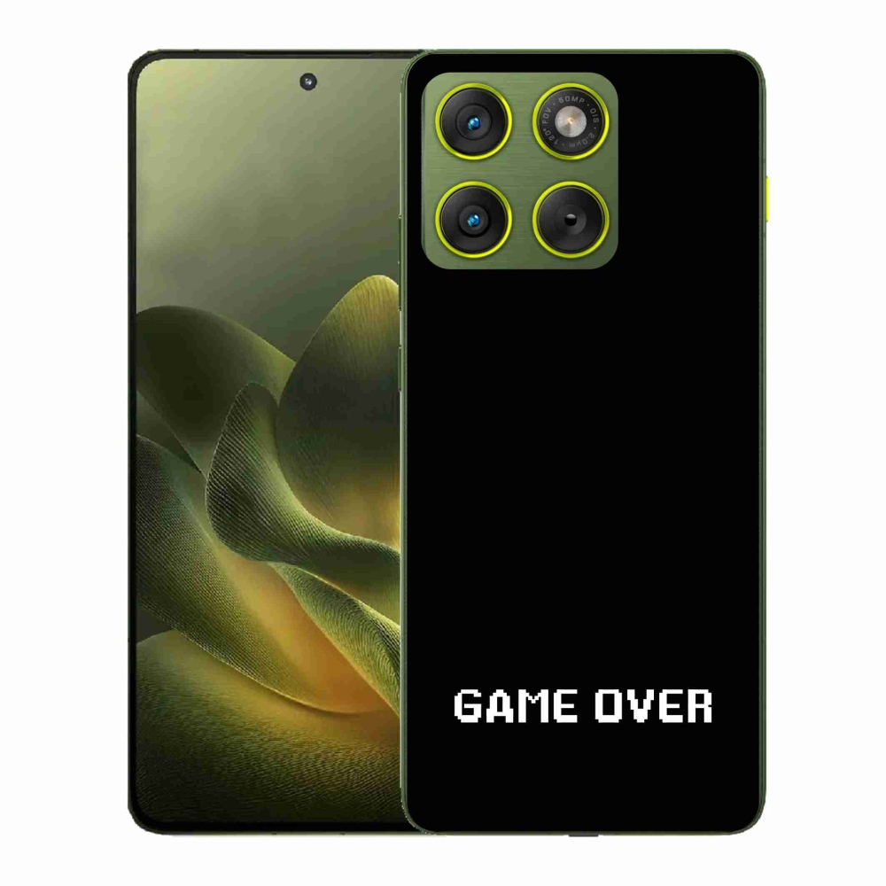 Gélový kryt mmCase na Motorola Edge 70 - game over čierne pozadie