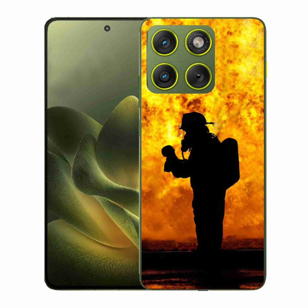 Gélový kryt mmCase na Motorola Edge 70 - hasič