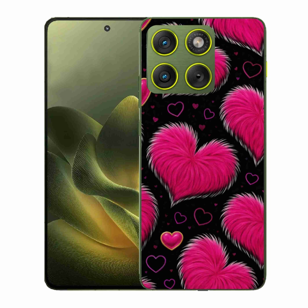 Gélový kryt mmCase na Motorola Edge 70 - hebké srdce