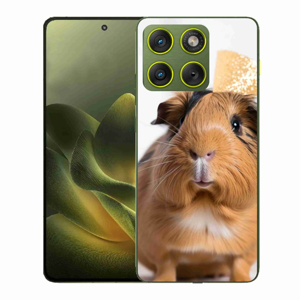 Gélový kryt mmCase na Motorola Edge 70 - hnedé morča