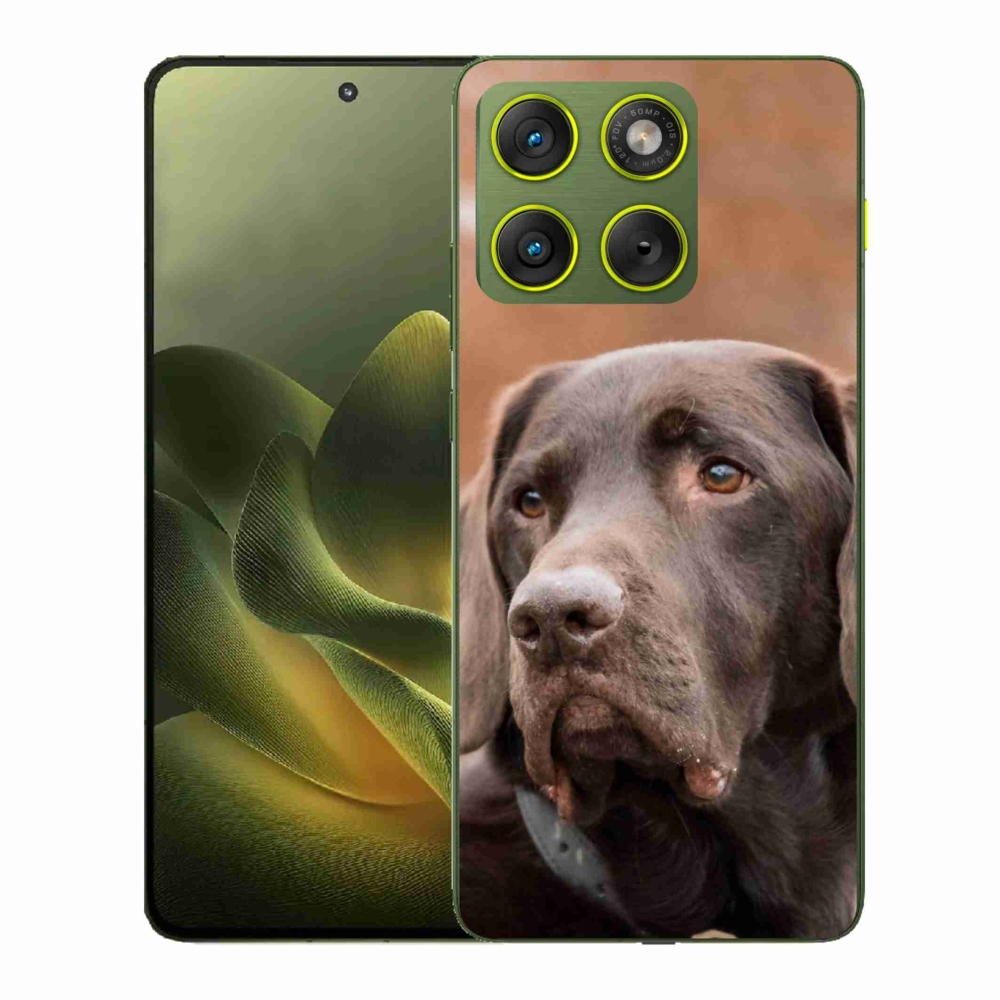 Gélový kryt mmCase na Motorola Edge 70 - hnedý labrador
