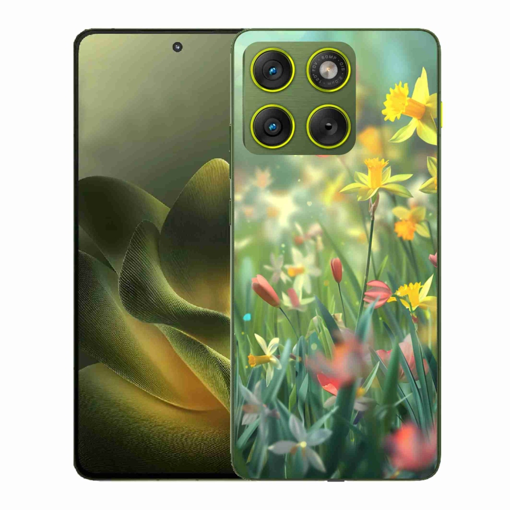 Gélový kryt mmCase na Motorola Edge 70 - jarné kvety