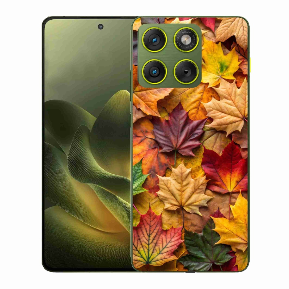 Gélový kryt mmCase na Motorola Edge 70 - javorové listy 2