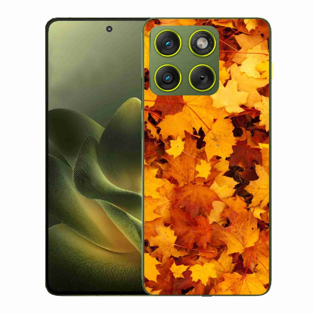 Gélový kryt mmCase na Motorola Edge 70 - javorové listy
