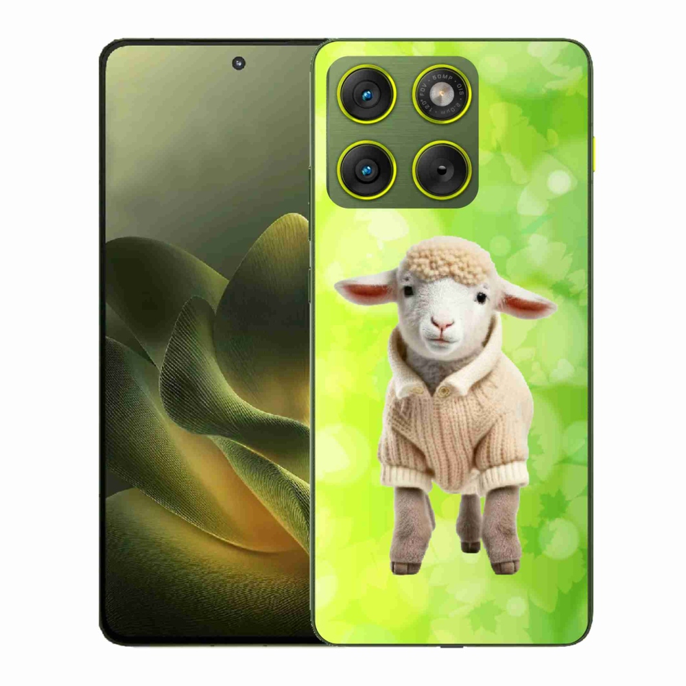 Gélový kryt mmCase na Motorola Edge 70 - jahňa vo svetri