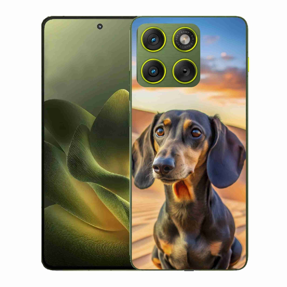 Gélový kryt mmCase na Motorola Edge 70 - jazvečík 3