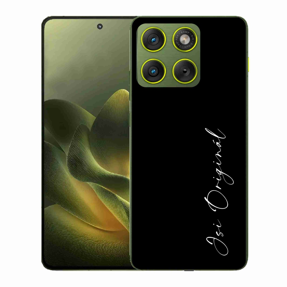 Gélový kryt mmCase na Motorola Edge 70 - si originál čierne pozadie