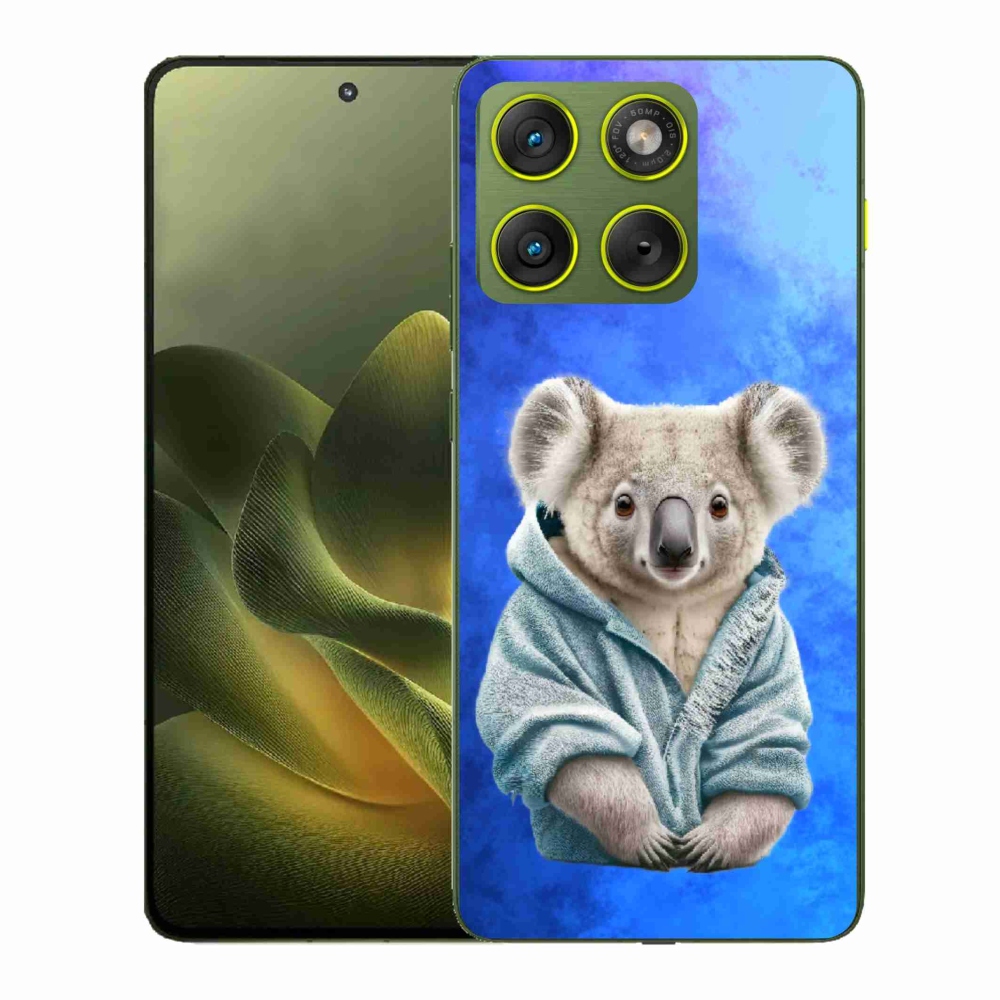 Gélový kryt mmCase na Motorola Edge 70 - koala vo svetri