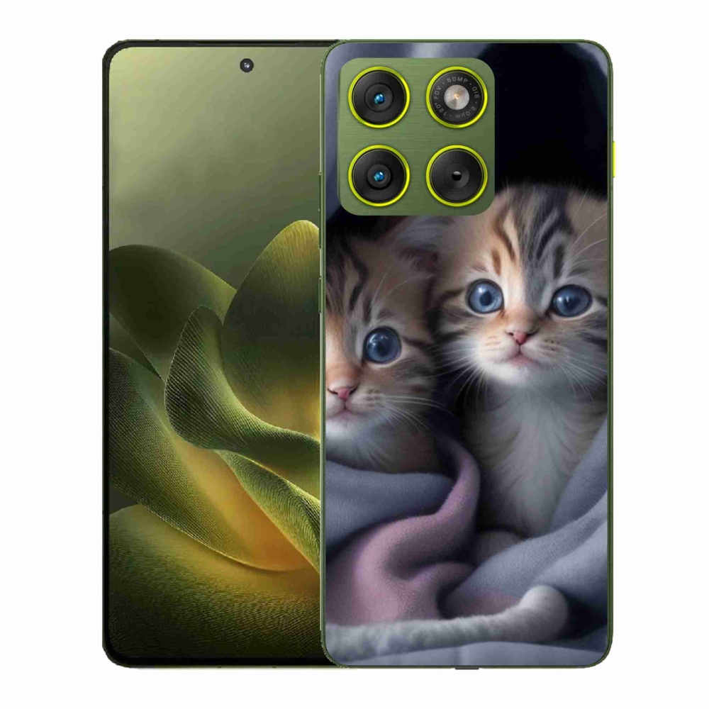 Gélový kryt mmCase na Motorola Edge 70 - mačacie duo 2