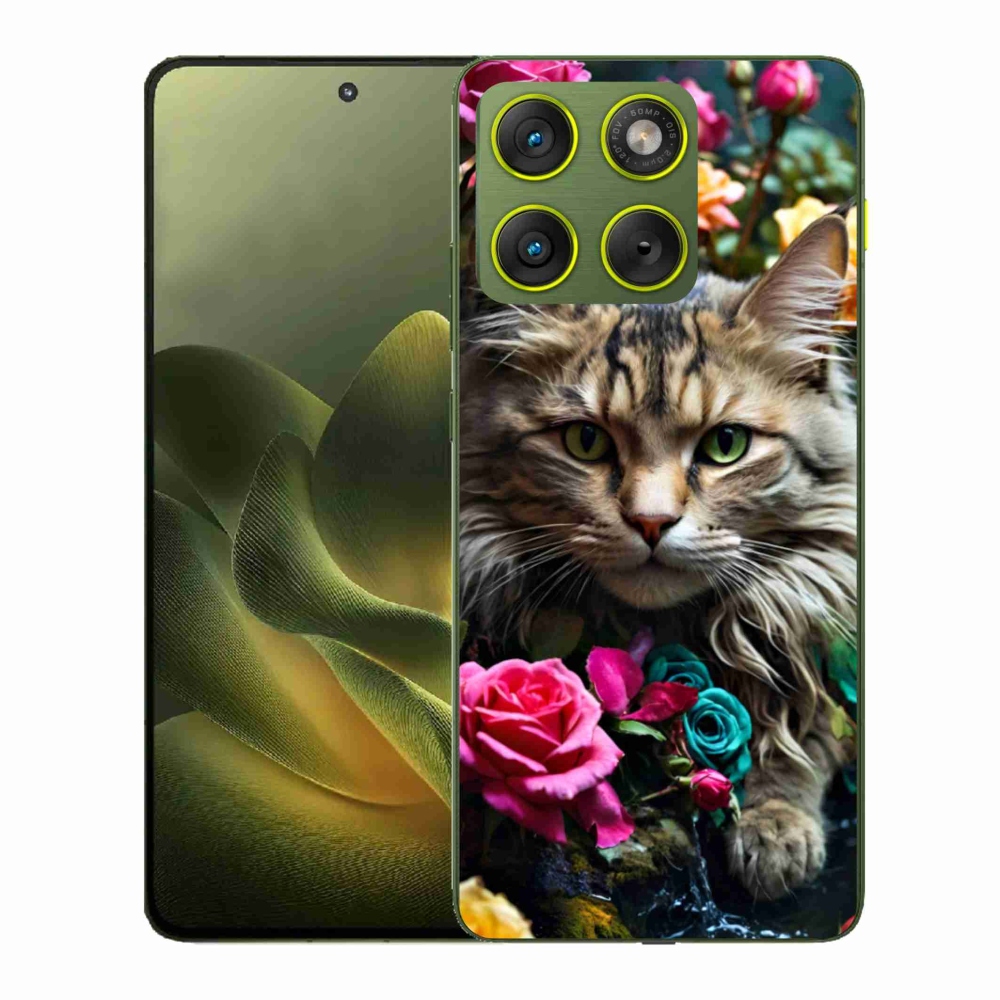 Gélový kryt mmCase na Motorola Edge 70 - mačacie pohľad 2
