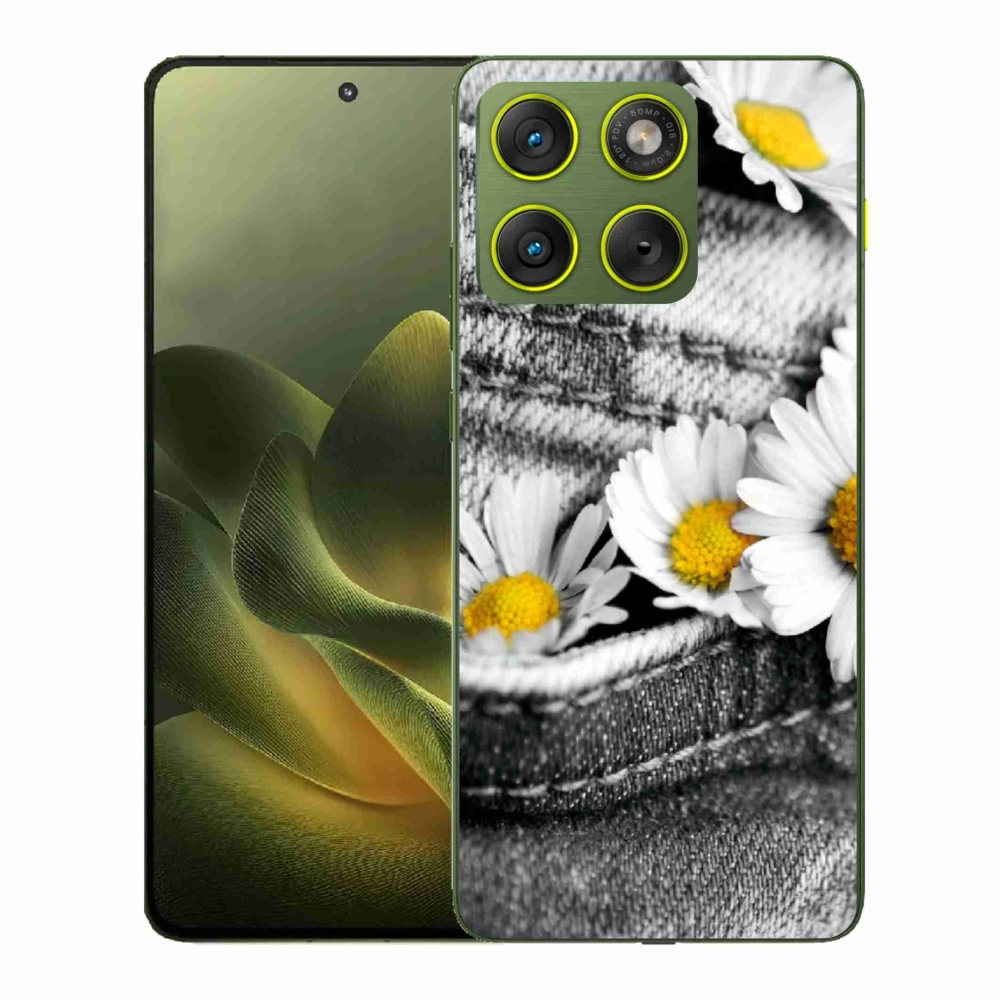 Gélový kryt mmCase na Motorola Edge 70 - margarétky