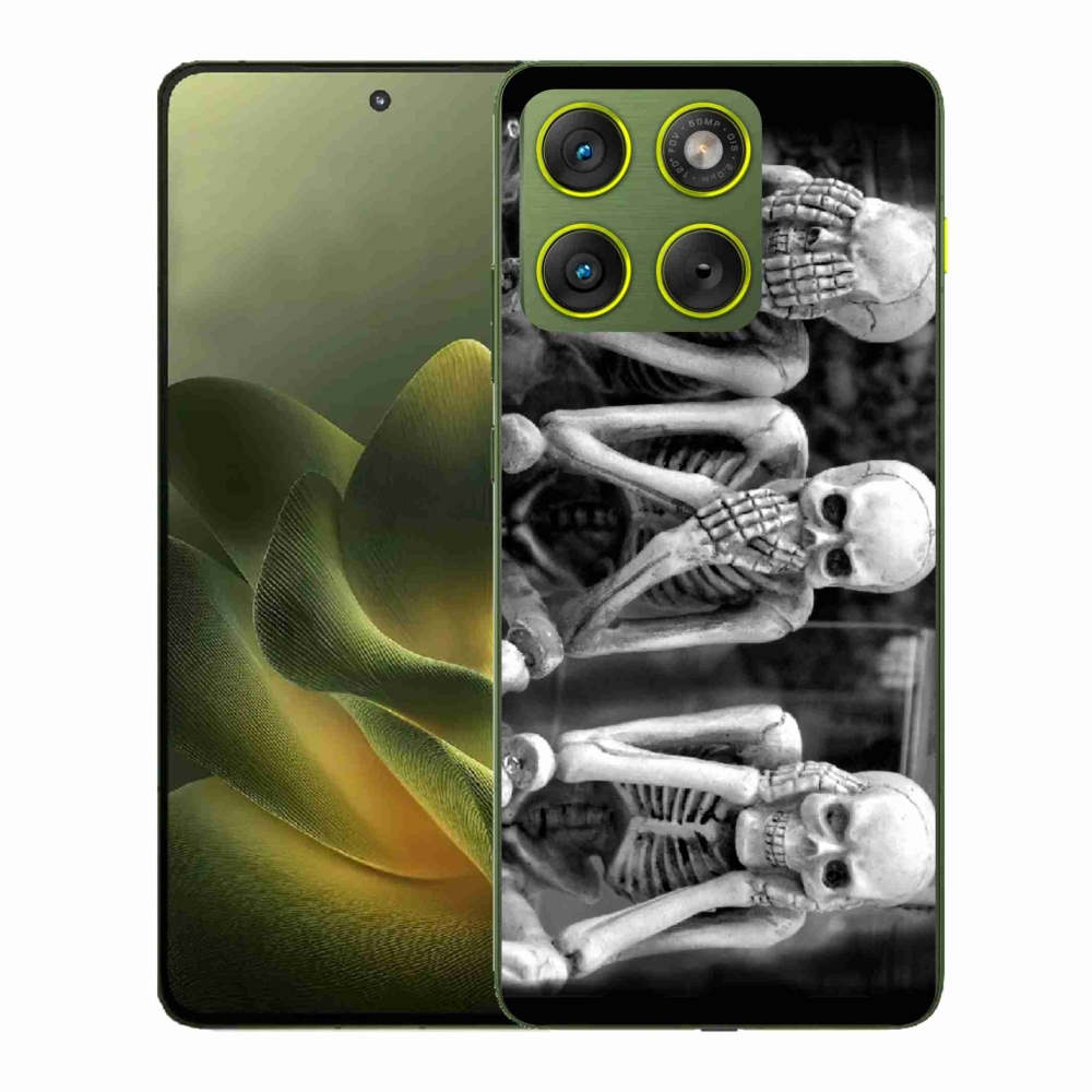 Gélový kryt mmCase na Motorola Edge 70 - kostlivci