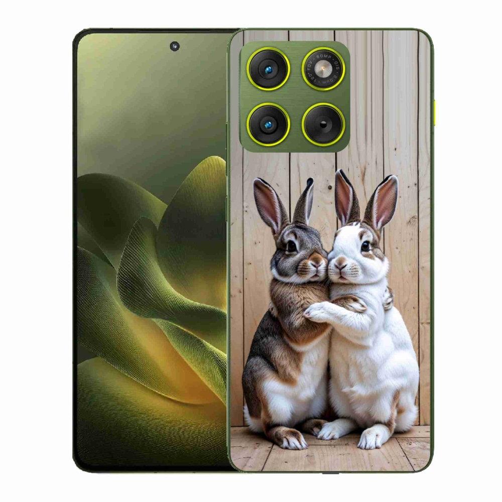 Gélový kryt mmCase na Motorola Edge 70 - králičie pár
