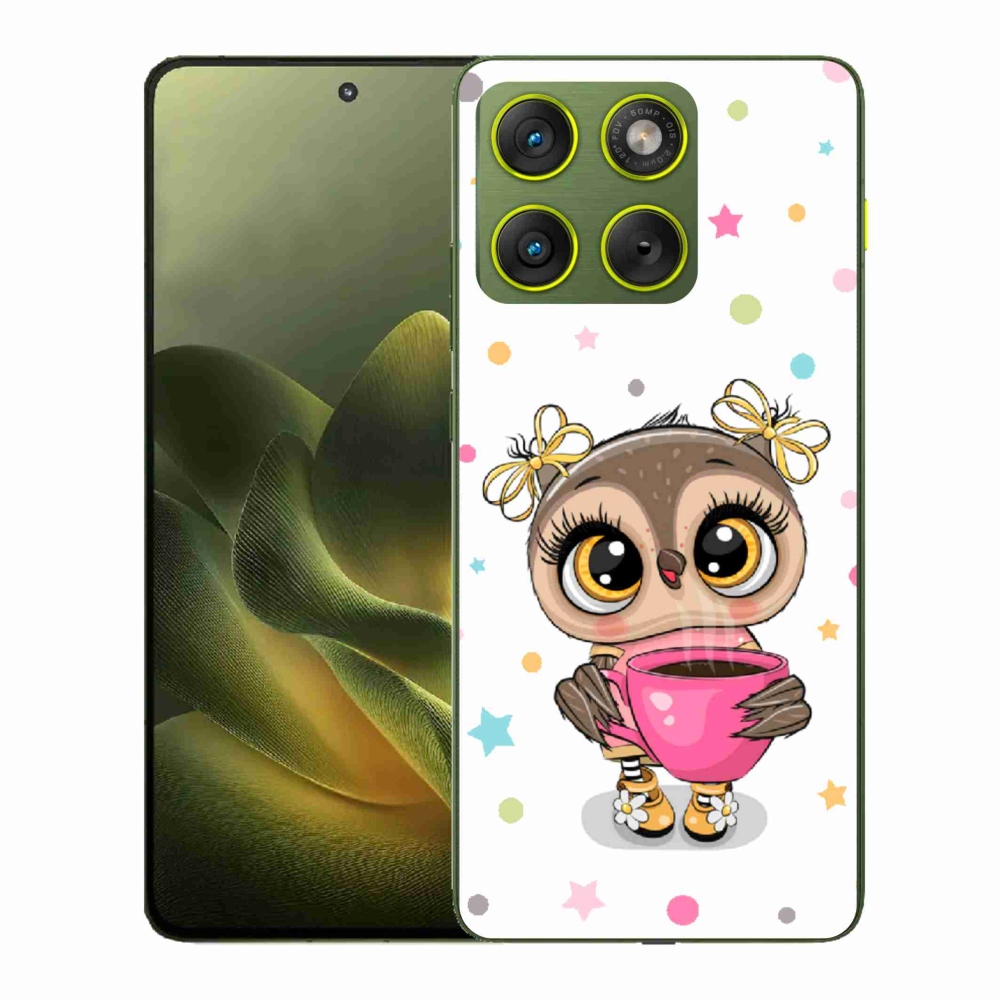 Gélový kryt mmCase na Motorola Edge 70 - kreslená sovička