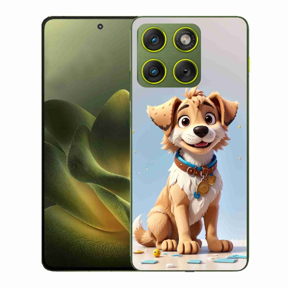 Gélový kryt mmCase na Motorola Edge 70 - kreslené šteňa