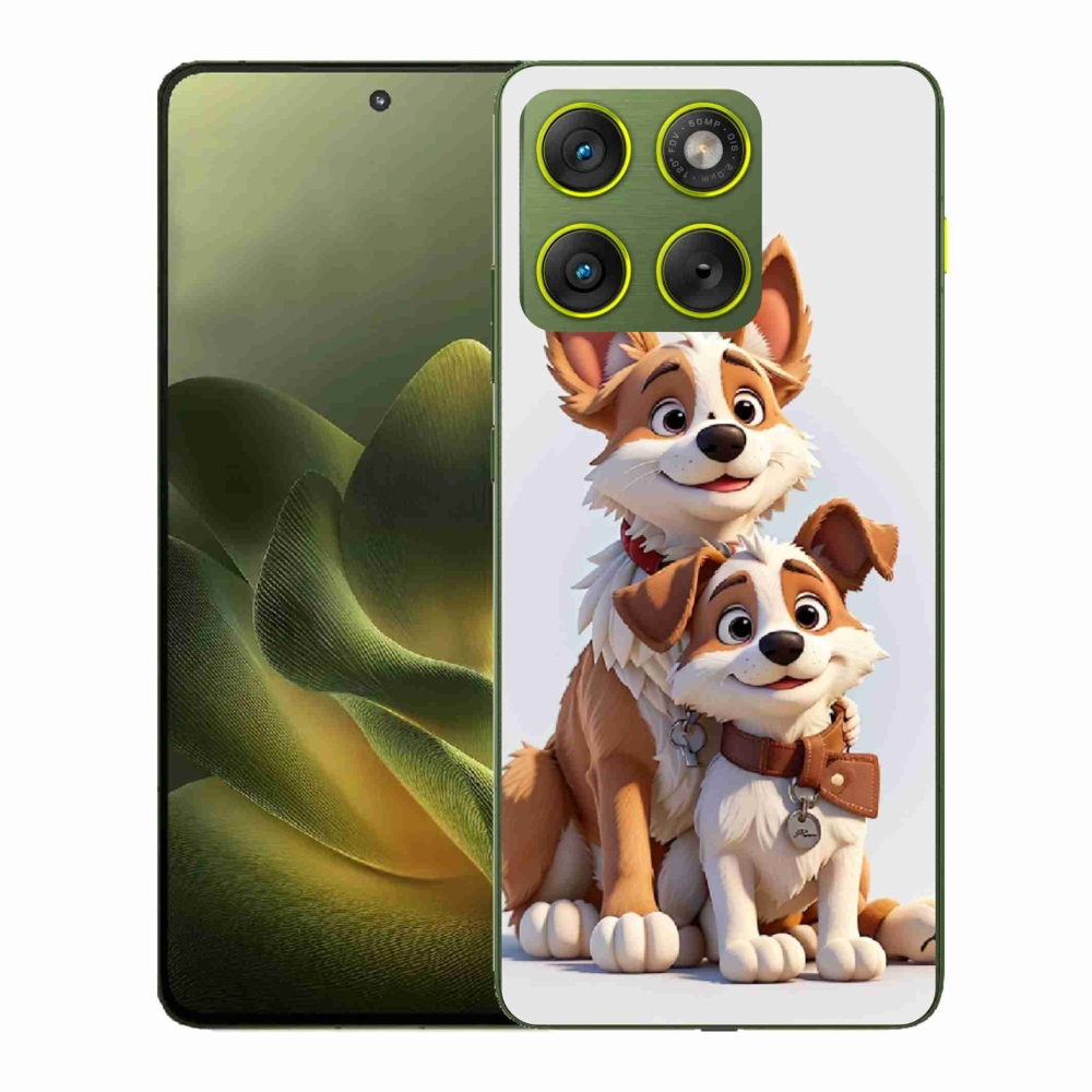 Gélový kryt mmCase na Motorola Edge 70 - kreslenie psy