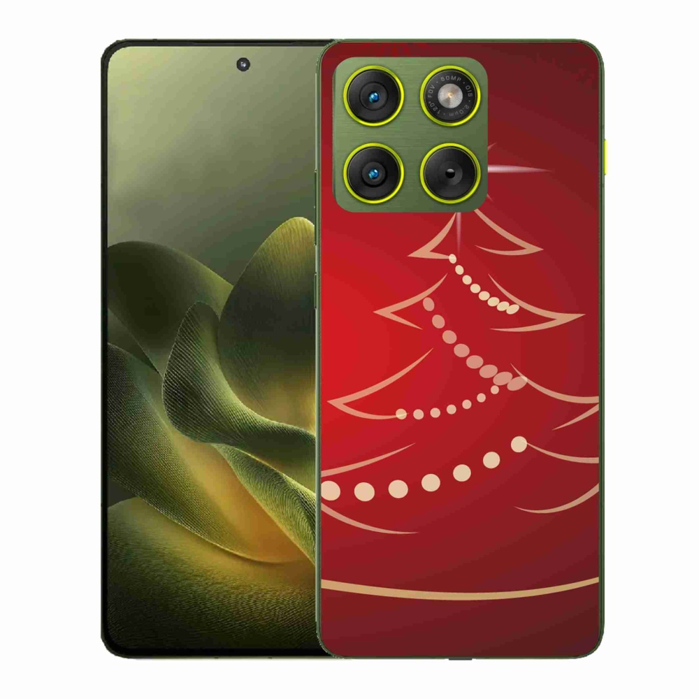 Gélový kryt mmCase na Motorola Edge 70 - kreslený vianočný stromček