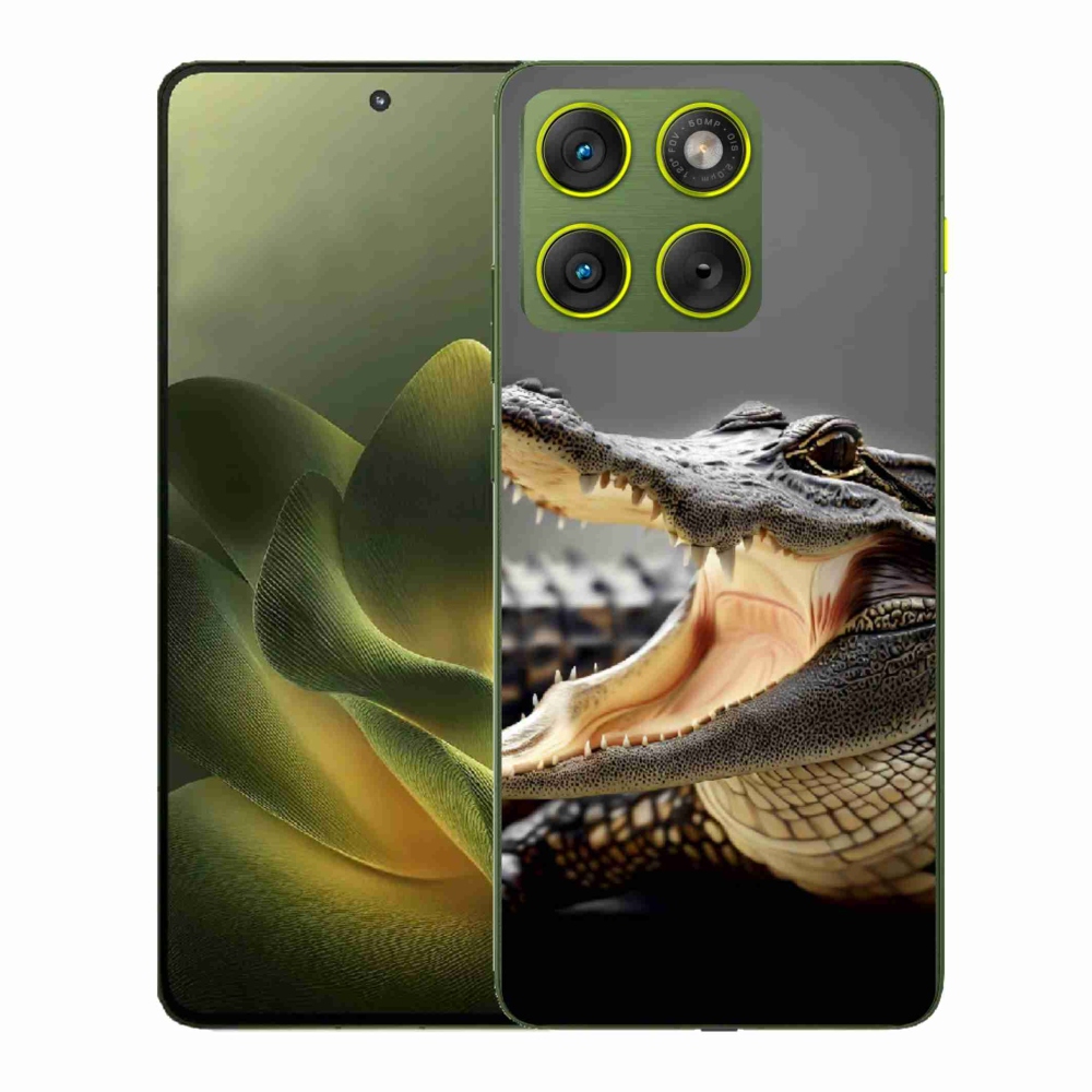 Gélový kryt mmCase na Motorola Edge 70 - krokodíl