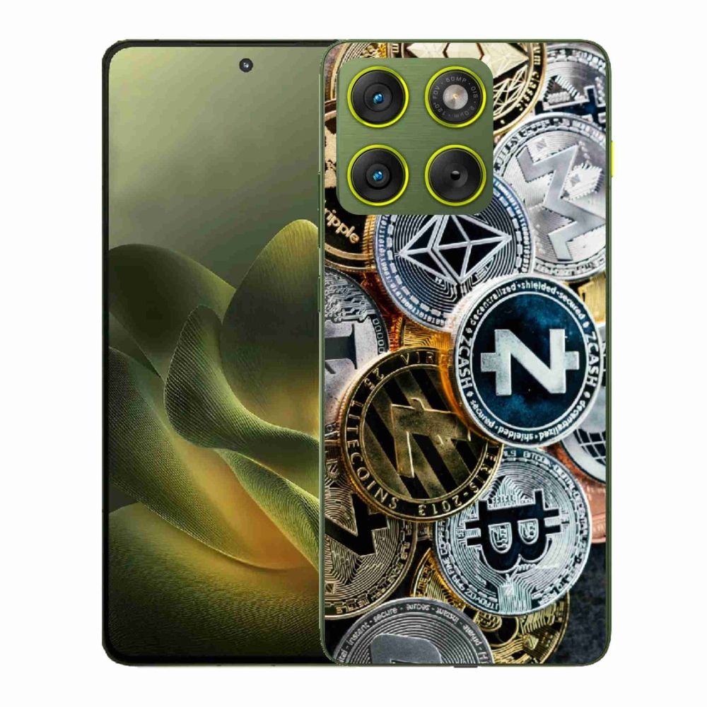 Gélový kryt mmCase na Motorola Edge 70 - kryptomeny