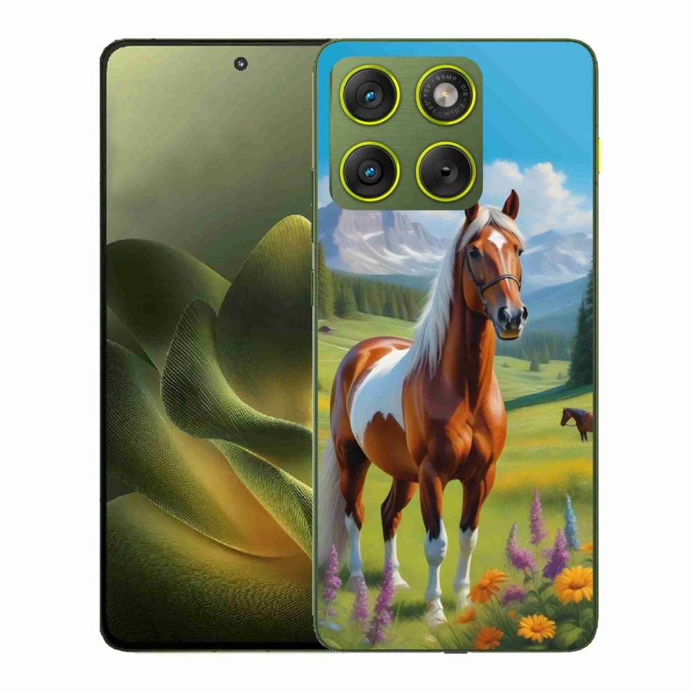 Gélový kryt mmCase na Motorola Edge 70 - kôň na lúke
