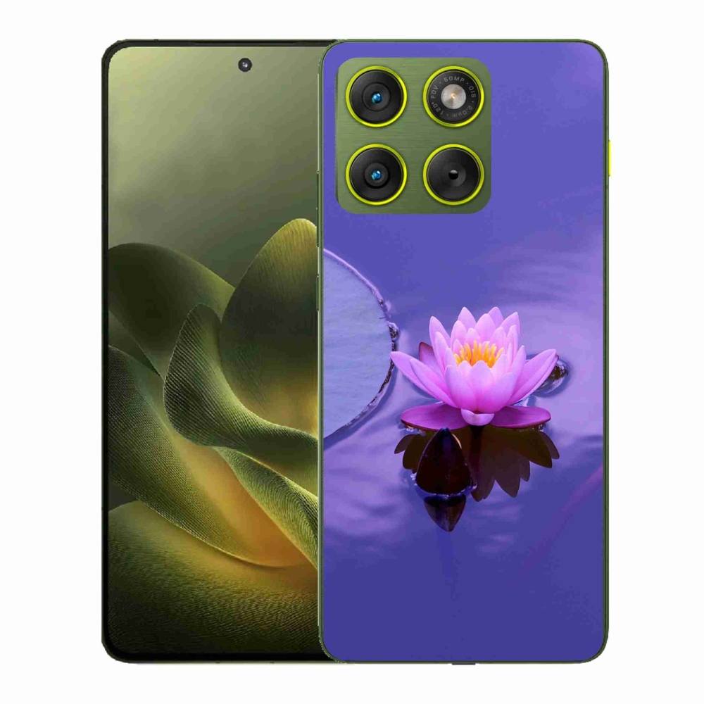 Gélový kryt mmCase na Motorola Edge 70 - kvet na hladine