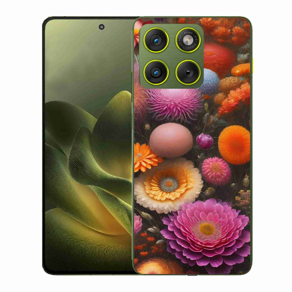 Gélový kryt mmCase na Motorola Edge 70 - kvetinová kompozícia