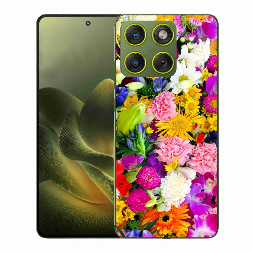 Gélový kryt mmCase na Motorola Edge 70 - kvety 12