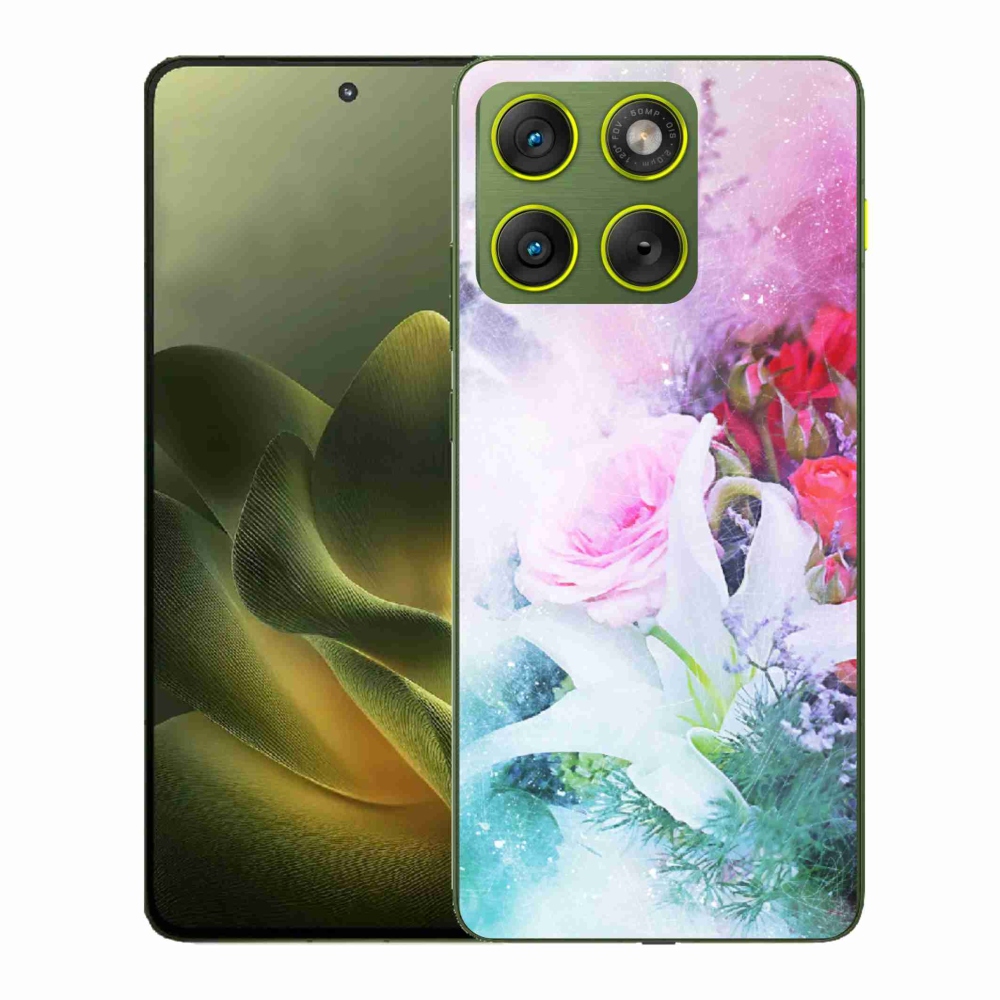 Gélový kryt mmCase na Motorola Edge 70 - kvety 4