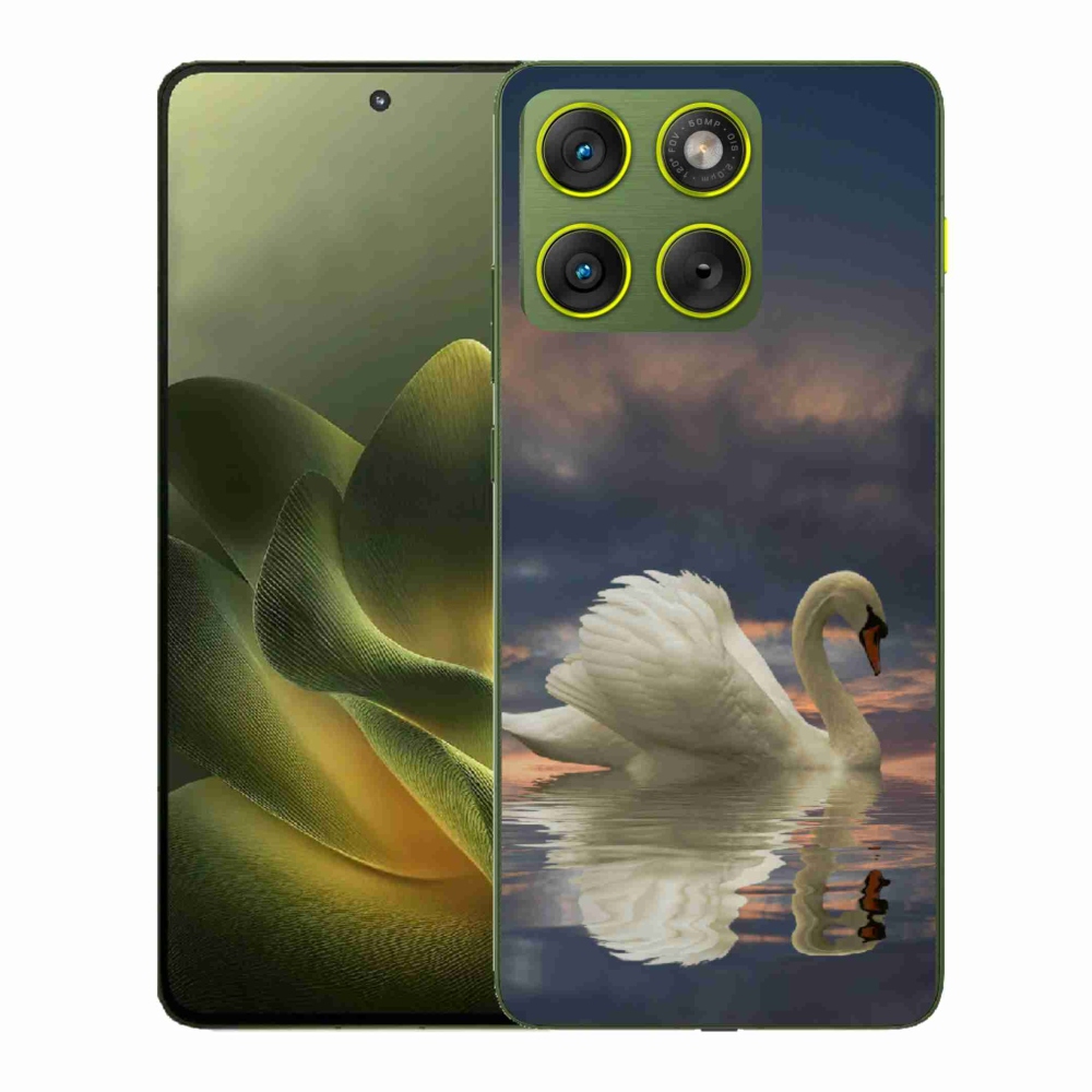 Gélový kryt mmCase na Motorola Edge 70 - labuť