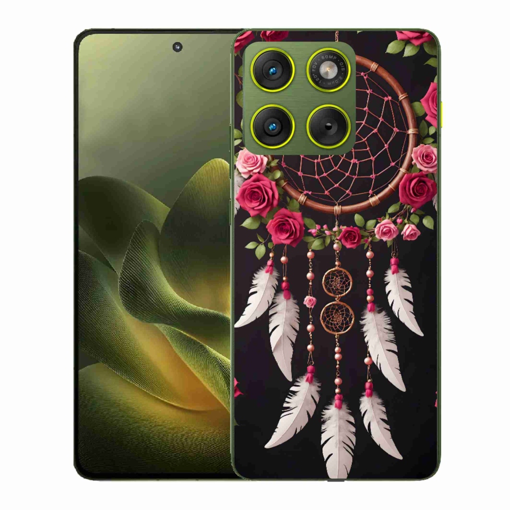 Gélový kryt mmCase na Motorola Edge 70 - lapač snov s ružami