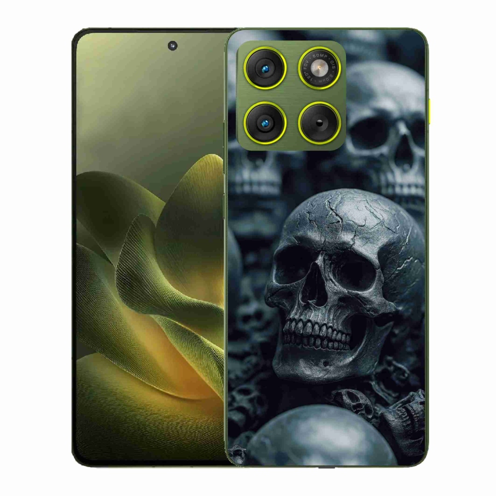 Gélový kryt mmCase na Motorola Edge 70 - lebka 2
