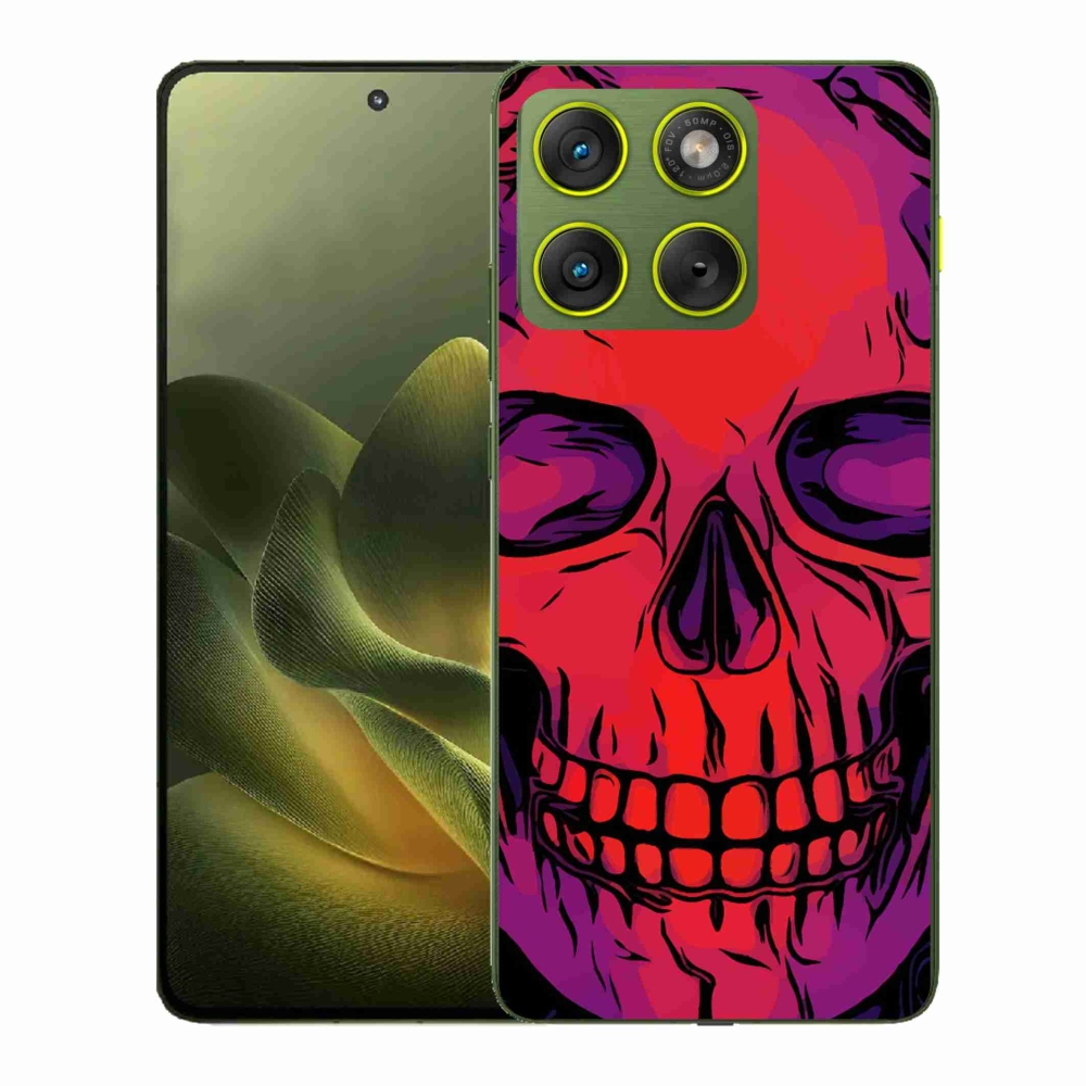 Gélový kryt mmCase na Motorola Edge 70 - lebka