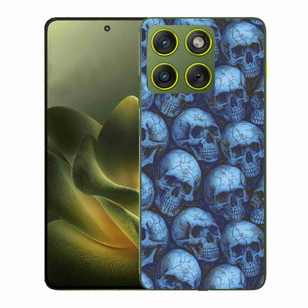 Gélový kryt mmCase na Motorola Edge 70 - lebky