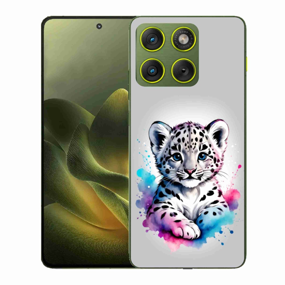 Gélový kryt mmCase na Motorola Edge 70 - leopardej mláďa