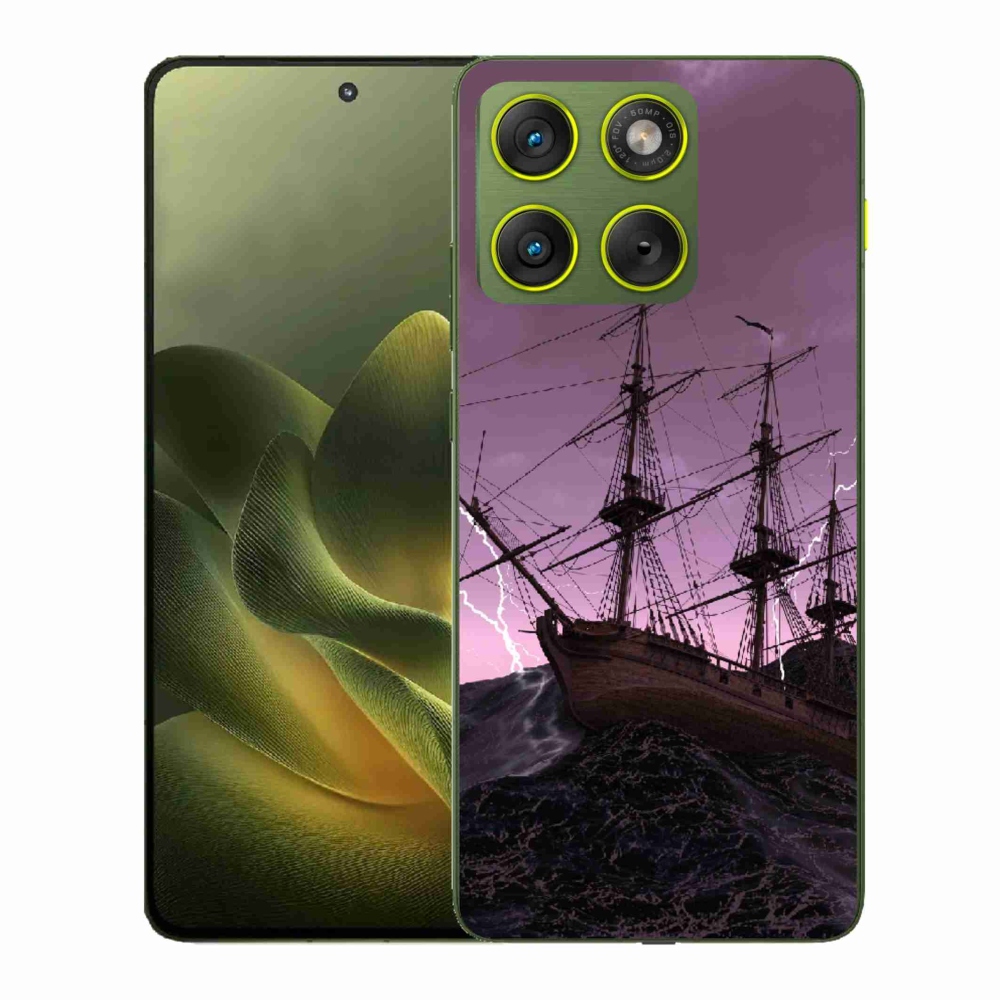 Gélový kryt mmCase na Motorola Edge 70 - loď v búrke