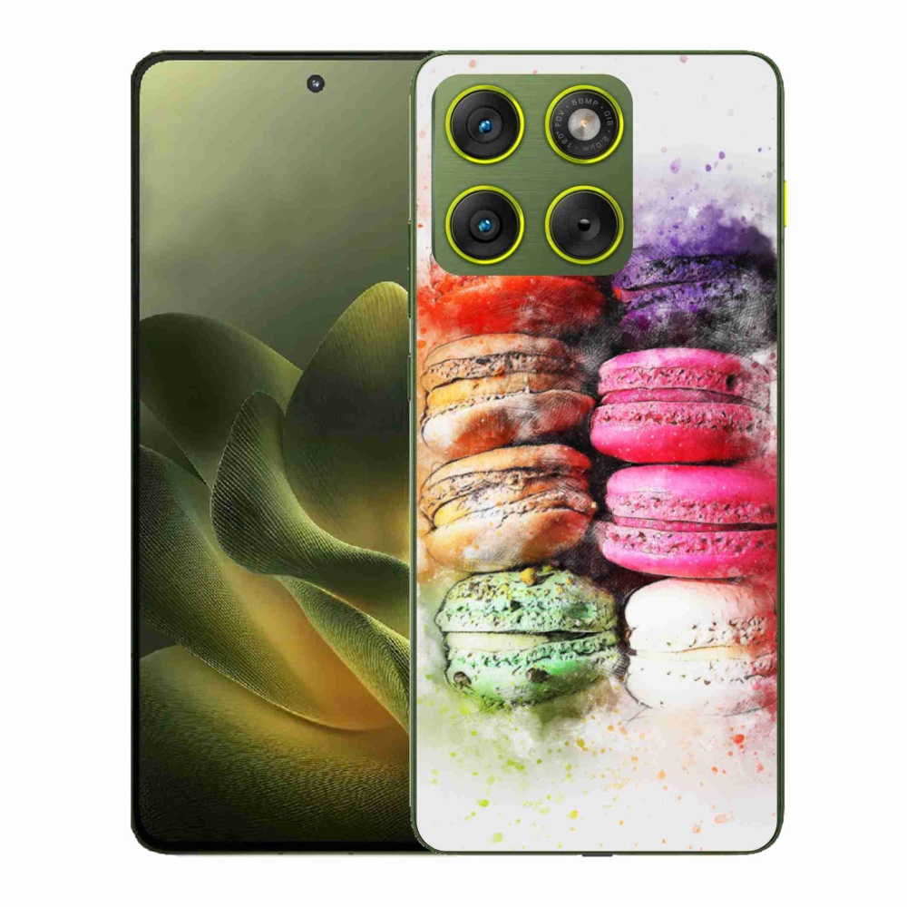 Gélový kryt mmCase na Motorola Edge 70 - makrónky
