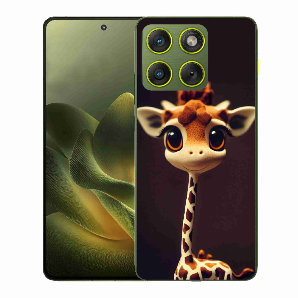 Gélový kryt mmCase na Motorola Edge 70 - malá žirafa