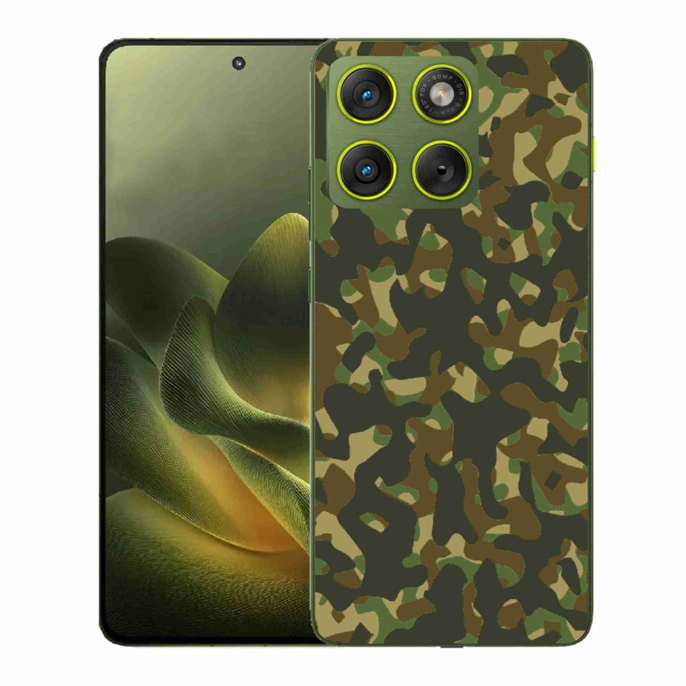 Gélový kryt mmCase na Motorola Edge 70 - maskáčový vzor 1