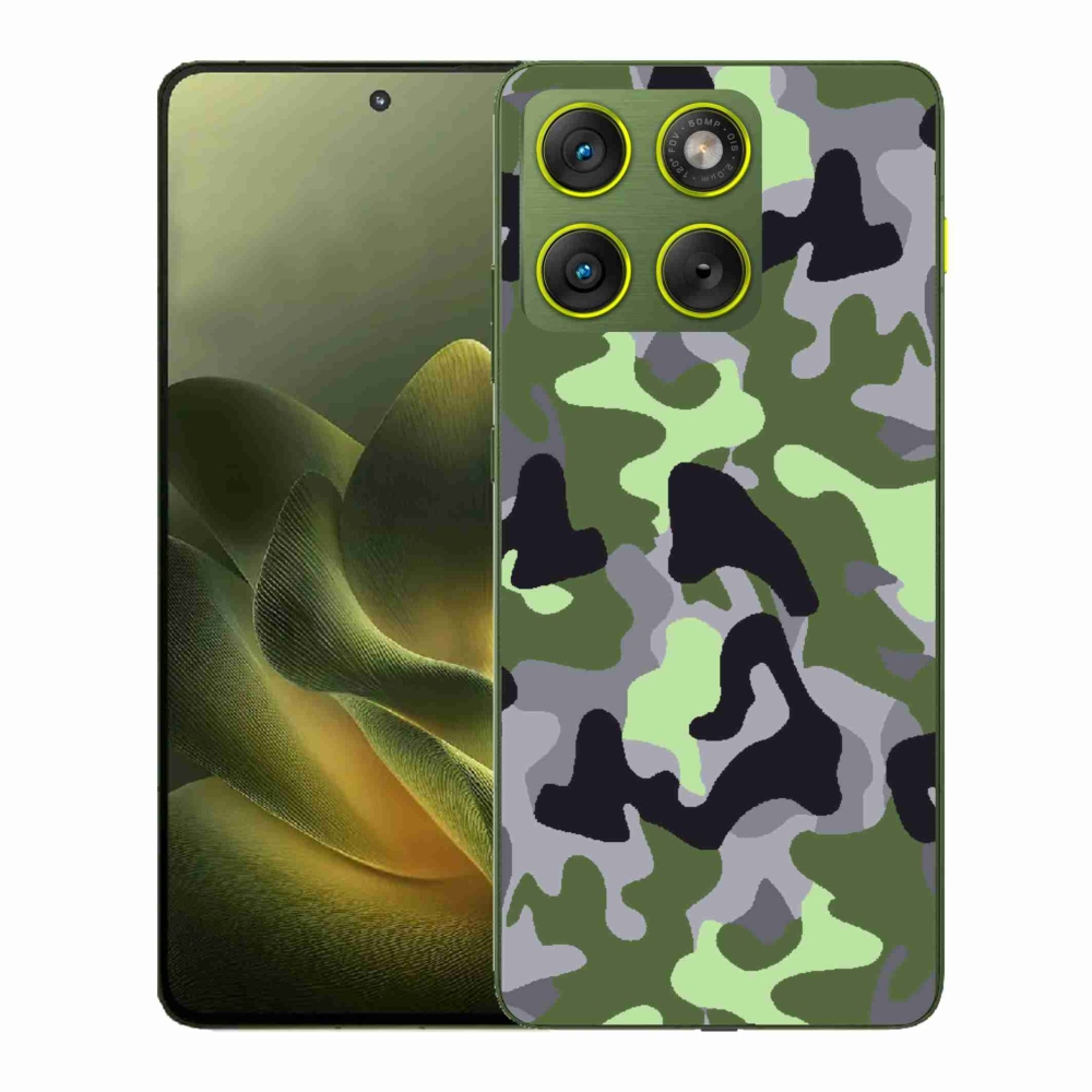 Gélový kryt mmCase na Motorola Edge 70 - maskáčový vzor 7
