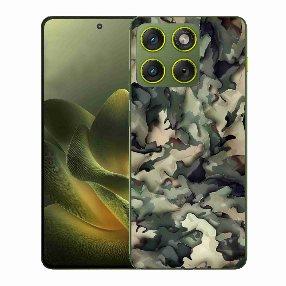 Gélový kryt mmCase na Motorola Edge 70 - maskáčový vzor 9