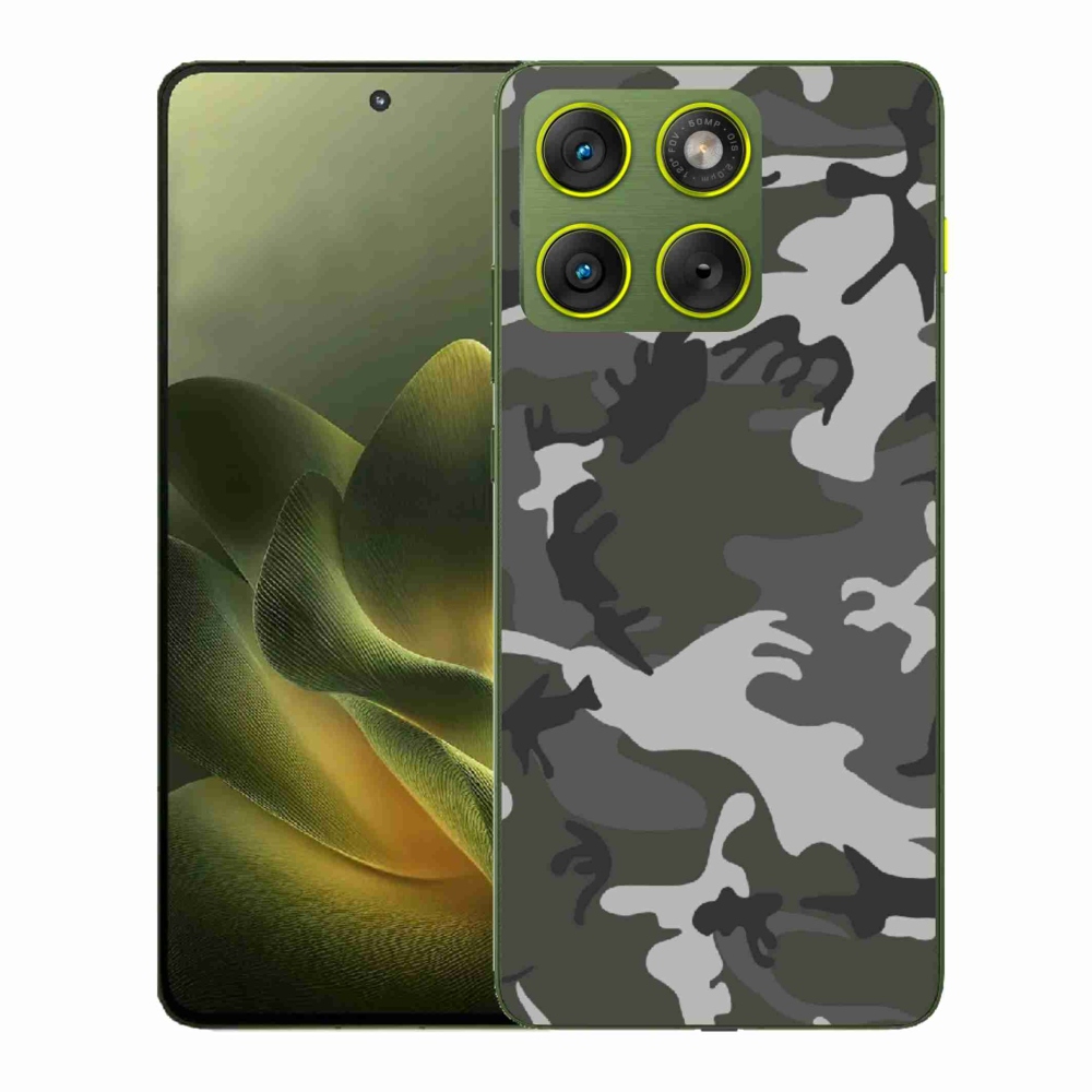 Gélový kryt mmCase na Motorola Edge 70 - maskáčový vzor
