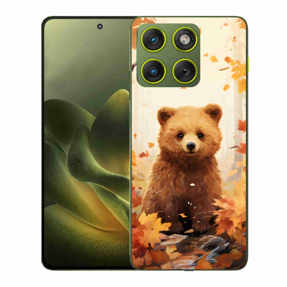 Gélový kryt mmCase na Motorola Edge 70 - medveď v lese