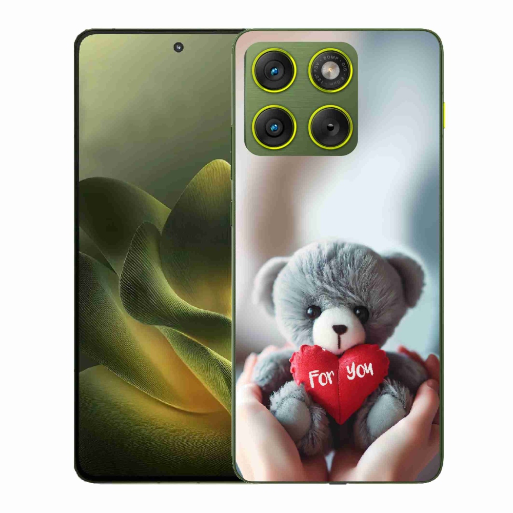 Gélový kryt mmCase na Motorola Edge 70 - medvedík pre zamilovaných