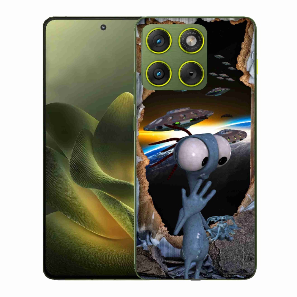 Gélový kryt mmCase na Motorola Edge 70 - mimozemšťan