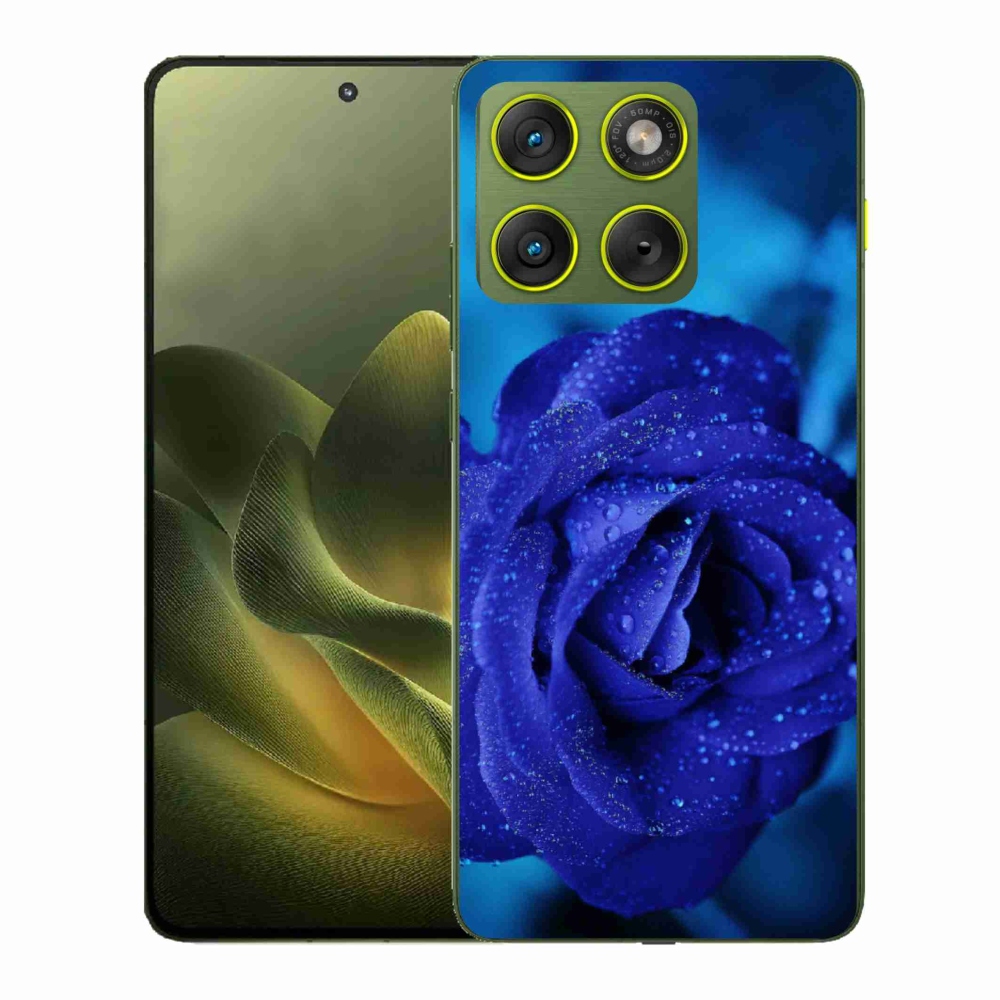 Gélový kryt mmCase na Motorola Edge 70 - modrá ruža