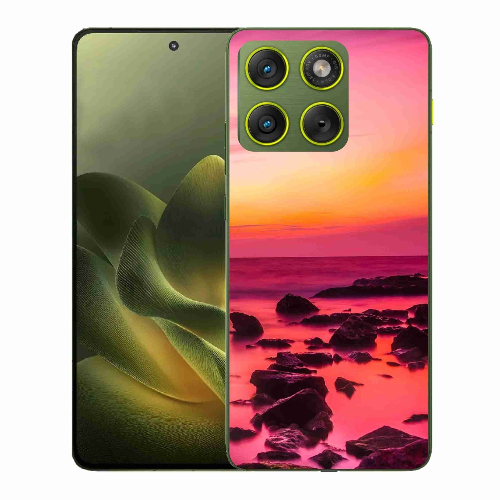 Gélový kryt mmCase na Motorola Edge 70 - more a žiara