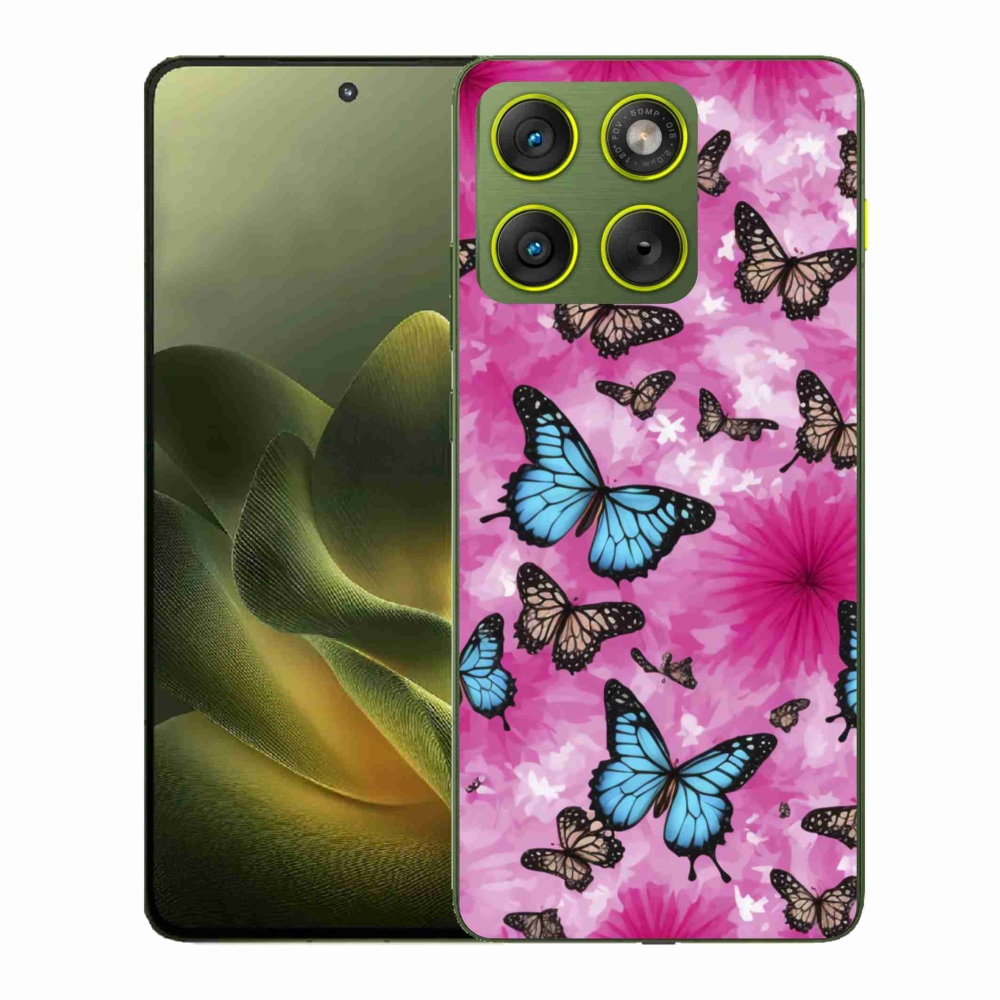 Gélový kryt mmCase na Motorola Edge 70 - motýlia záhrada